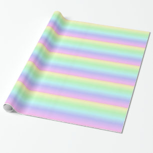 Papel de embalaje en colores pastel del arco iris
