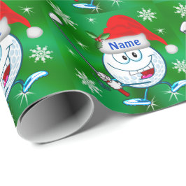 Papel de embalaje feliz personalizado del navidad