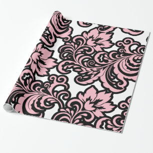 Papel de embalaje floral del modelo de Damak