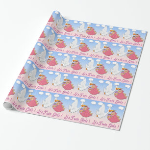 Papel de embalaje gemelo de Baby Shower de la