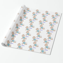 Papel de embalaje gemelo del muchacho