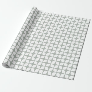 Papel de embalaje geométrico de los gris plateados