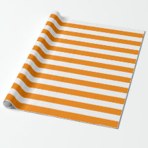 Papel de embalaje grande de las rayas del naranja