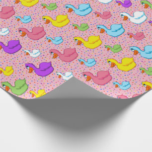 Papel de embalaje grande y pequeño de los patos