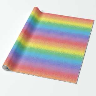 Papel de embalaje helado del arco iris