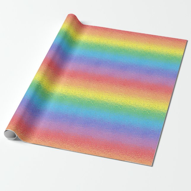 Papel de embalaje helado del arco iris (Desenrollado)