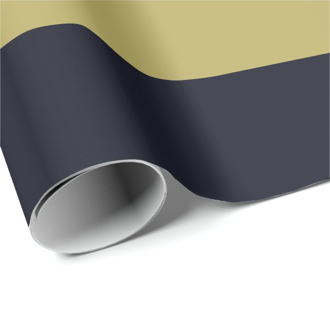 Papel de embalaje Horizontal-Rayado de la marina (Esquina del rollo)