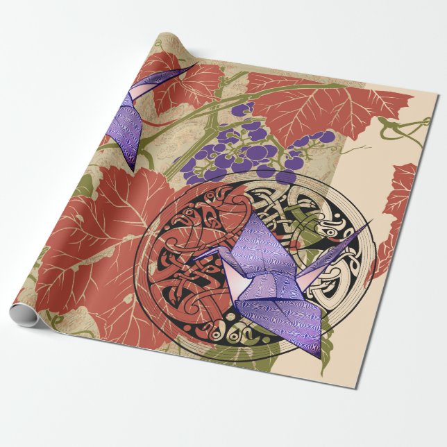 Papel de embalaje JAPONÉS del COLLAGE del MODELO (Desenrollado)