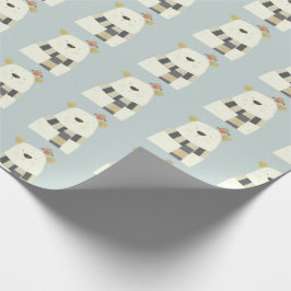 Papel de embalaje lindo del oso polar