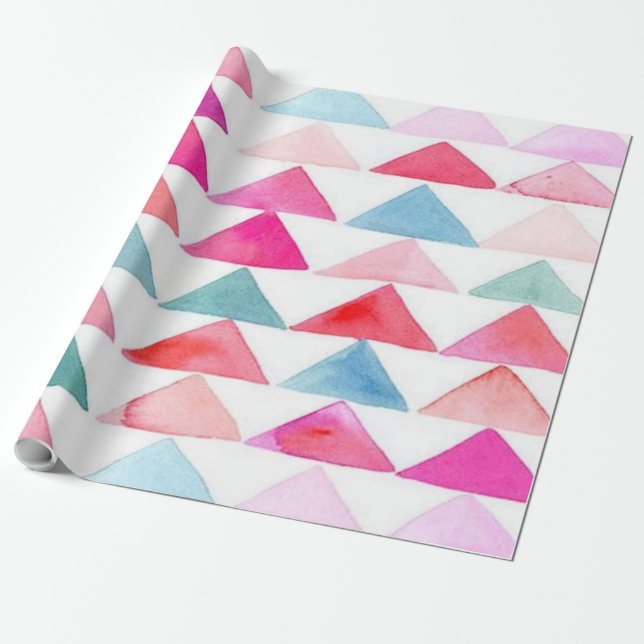 Papel de embalaje mate, triángulos de la En (Desenrollado)