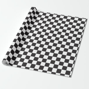 Papel de embalaje negro y blanco clásico del