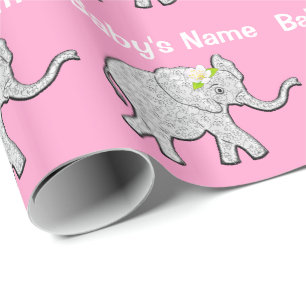 Papel de embalaje personalizado de Baby Shower