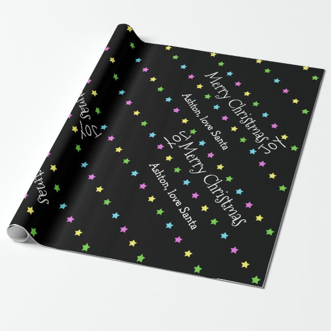Papel de embalaje personalizado de las estrellas (Desenrollado)