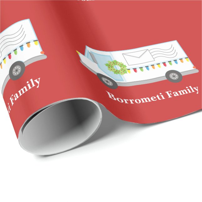 Papel de embalaje personalizado del camión de (Esquina del rollo)
