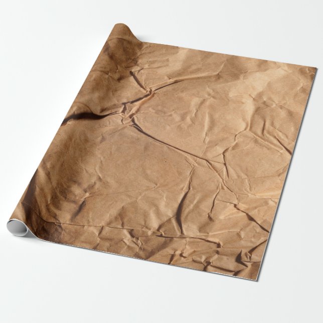 Papel de embalaje reciclado. Textura. (Desenrollado)