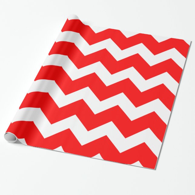 Papel de embalaje rojo caliente de Chevron (Desenrollado)