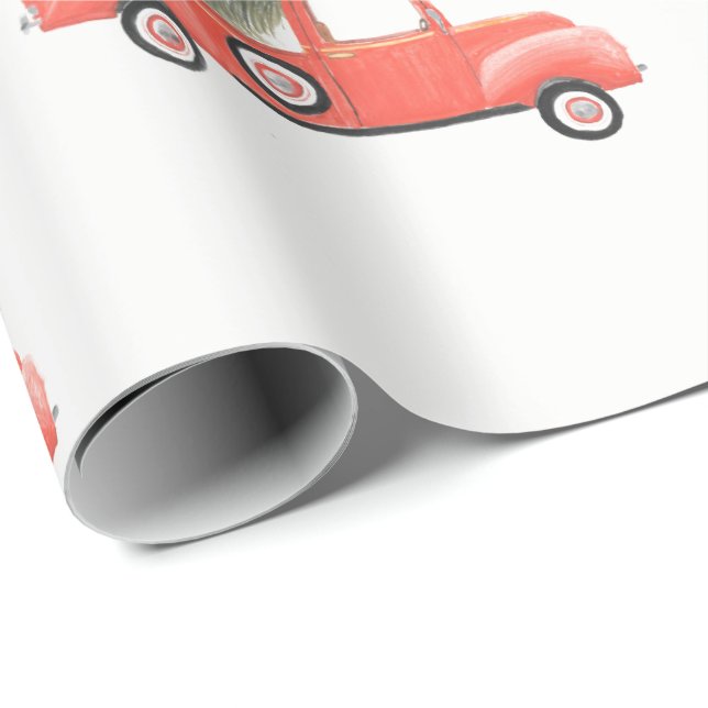 Papel de embalaje rojo del camión de Nana (Esquina del rollo)