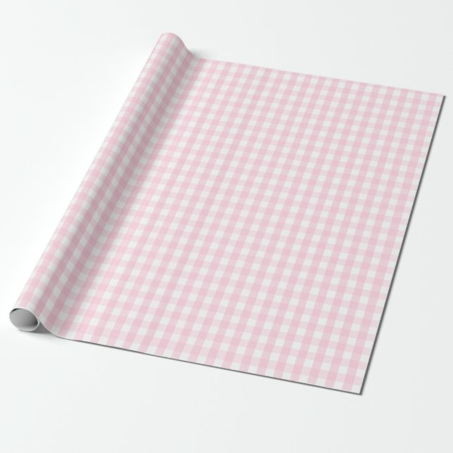 Papel de embalaje rosa claro y blanco medio de la (Desenrollado)