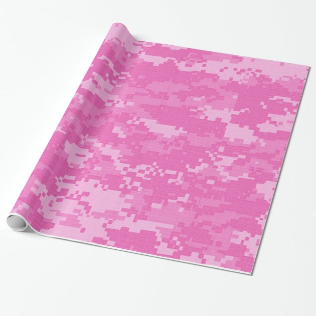 Papel de embalaje rosado del camuflaje del ACU (Desenrollado)