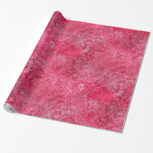 Papel de embalaje rosado rojo del regalo