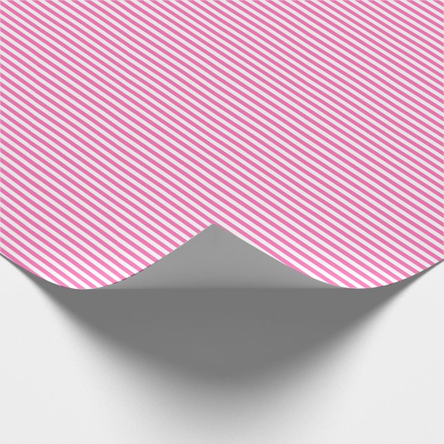Papel de embalaje rosado y blanco fino de las (Esquina)