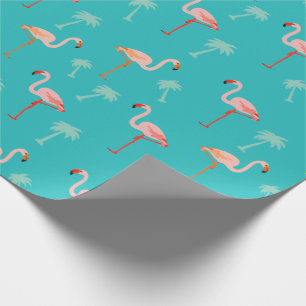 Papel de embalaje rosado y verde azulado del