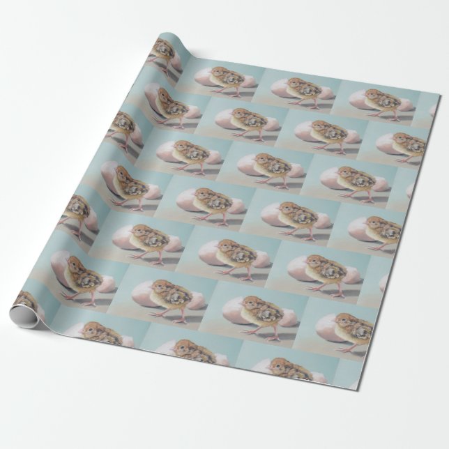 Papel de embalaje tramado del arte del pájaro del (Desenrollado)