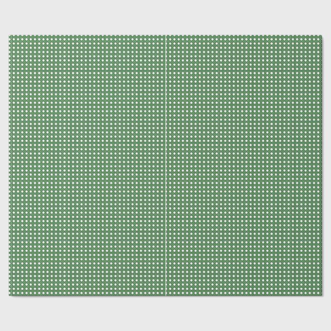 Papel de embalaje tropical de la rota verde (Costura)