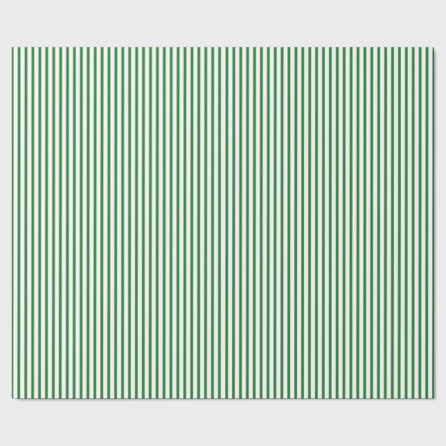 Papel de embalaje verde de las rayas de la tela a (Costura)