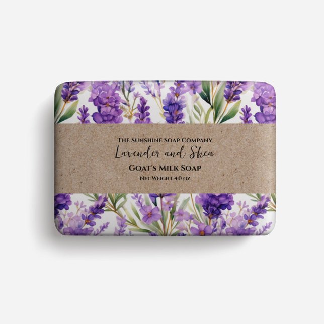 Papel de empaquetado de jabón - flores de lavanda  (Subido por el creador)