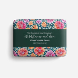 Papel de empaquetado de jabón - impresión floral b