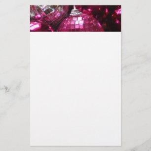 Papel de encabezado de Baudibles rosa blanco