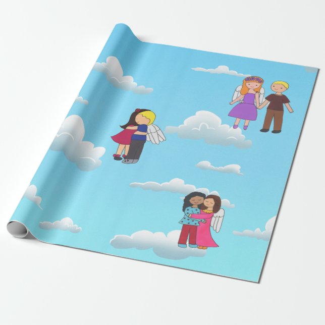 Papel de encolado azul de los Ángeles (Desenrollado)