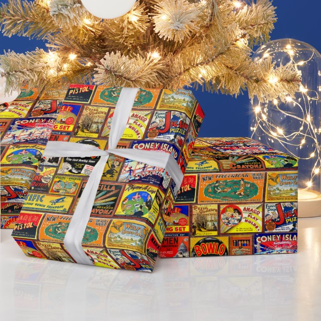 PAPEL DE ENFRENTAMIENTO DE NIÑOS VINTAJOS COLORIDO (Vacaciones)