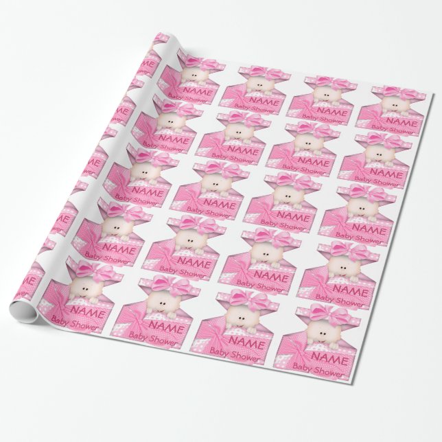 Papel de envoltorio para regalos de Baby Shower (Desenrollado)