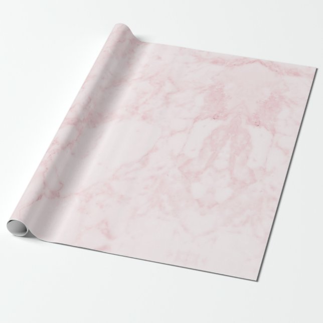 Papel de envoltorio para regalos de mármol rosa (Desenrollado)