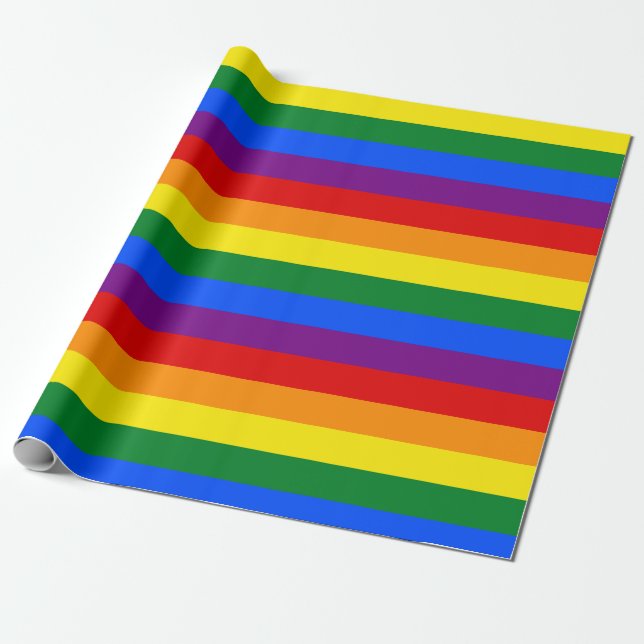 Papel de envoltorio para regalos del arco iris (Desenrollado)