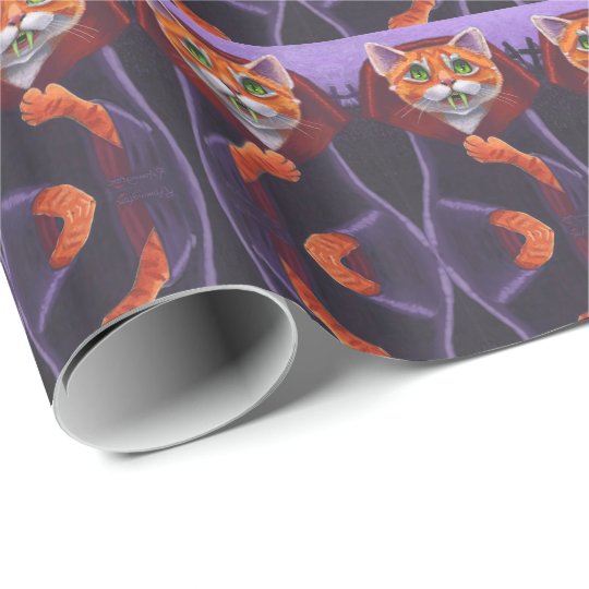 Papel de envoltorio para regalos del vampiro del