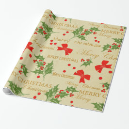 Papel de envoltorio para regalos del vintage del