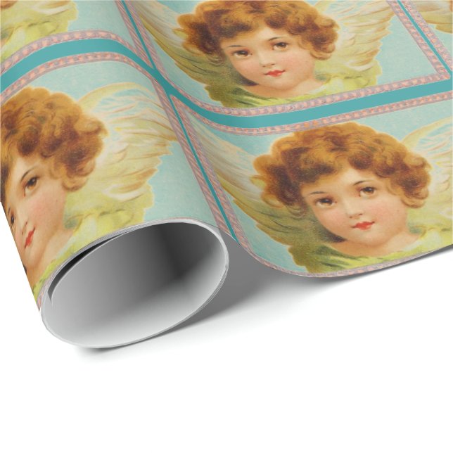 Papel de envoltorio para regalos dulce de la cara (Esquina del rollo)