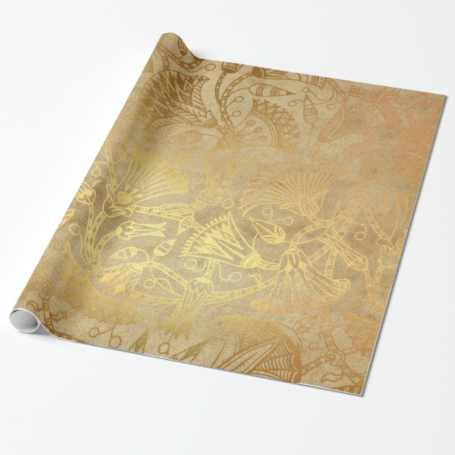 Papel de envoltorio para regalos egipcio del (Desenrollado)