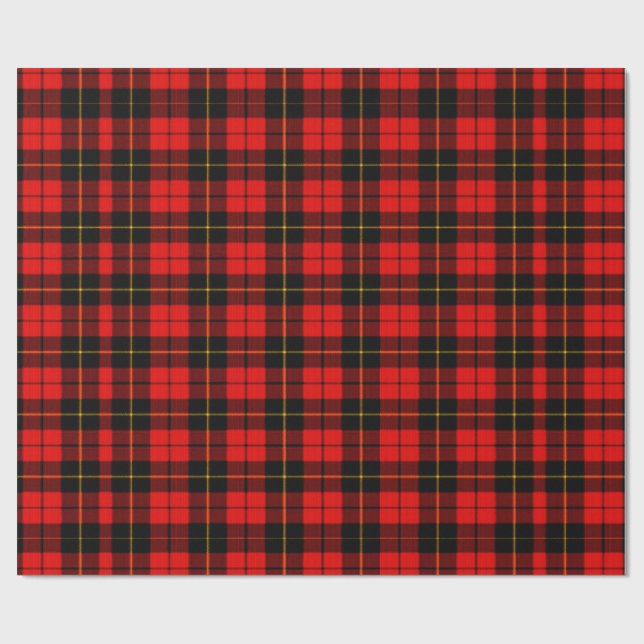 Papel de envoltorio para regalos rojo de la tela (Superficie plana)