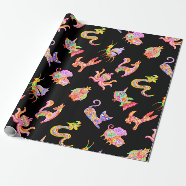 Papel de envoltura Alebrijes (Desenrollado)