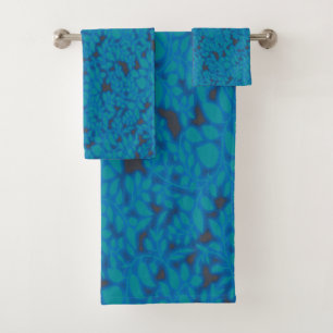 Papel de envoltura azul con un patrón de arte crea