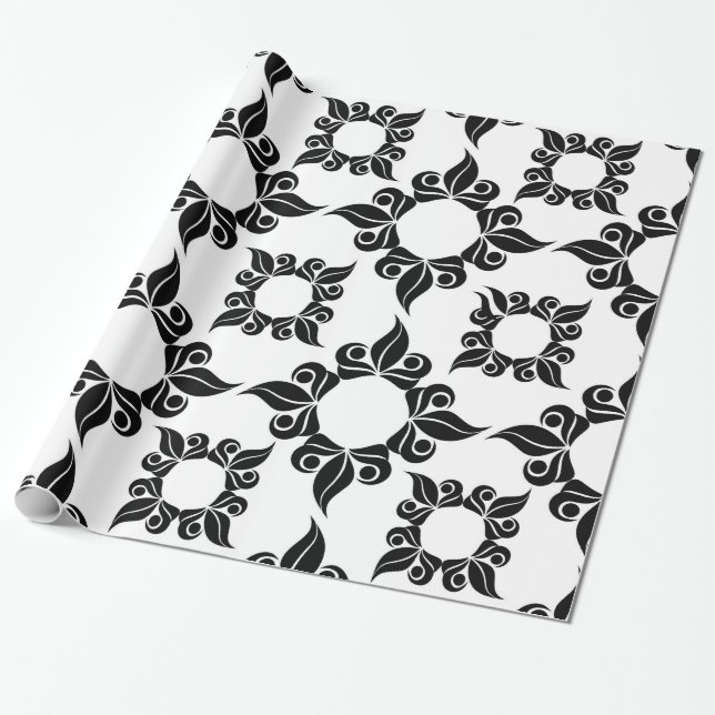 papel de envoltura barroco antiguo (Desenrollado)