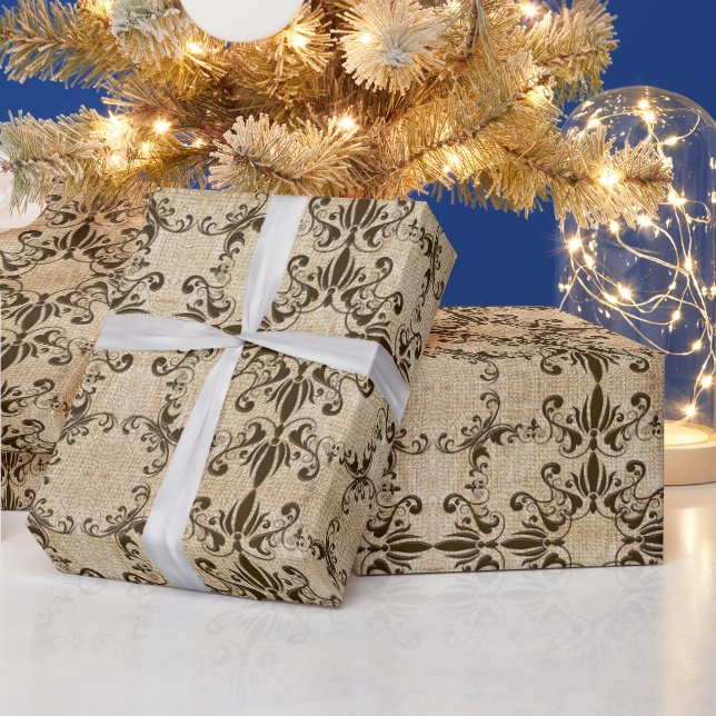 papel de envoltura barroco de estilo victoriano (Vacaciones)