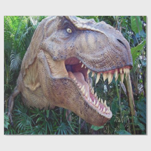 Papel de envoltura brillante de dinosaurio para ni