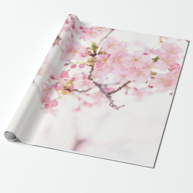 PAPEL DE ENVOLTURA: CHERRY BLOSSOMS  (Desenrollado)