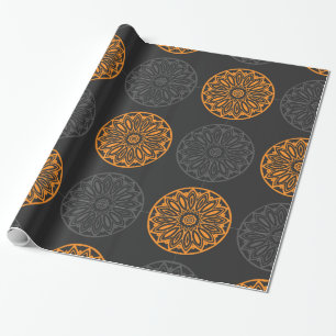 papel de envoltura con motivos florales