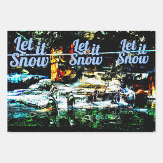 Papel de envoltura con temática invernal